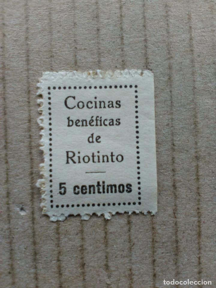 Stamps: COCINAS ECON&Oacute;MICAS DE R&Iacute;O TINTO 5 CTS..