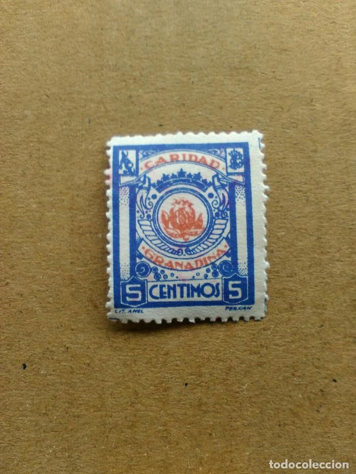 Stamps: CARIDAD GRANADINA. 5 CTS.