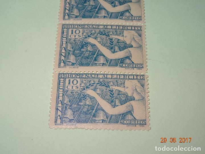 Sellos: Bloque de 4 - EDIFIL 887. HOMENAJE AL EJ&Eacute;RCITO. 1939 - Foto 3