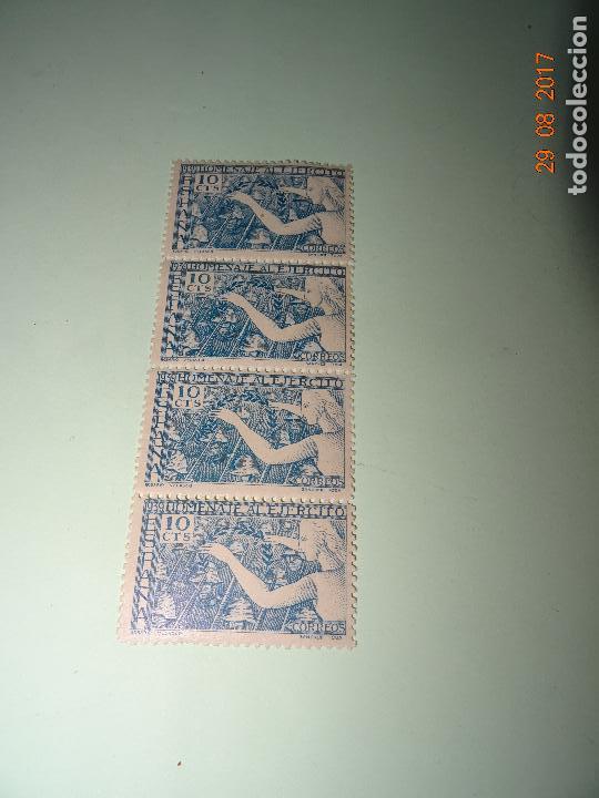 Sellos: Bloque de 4 - EDIFIL 887. HOMENAJE AL EJ&Eacute;RCITO. 1939 - Foto 4