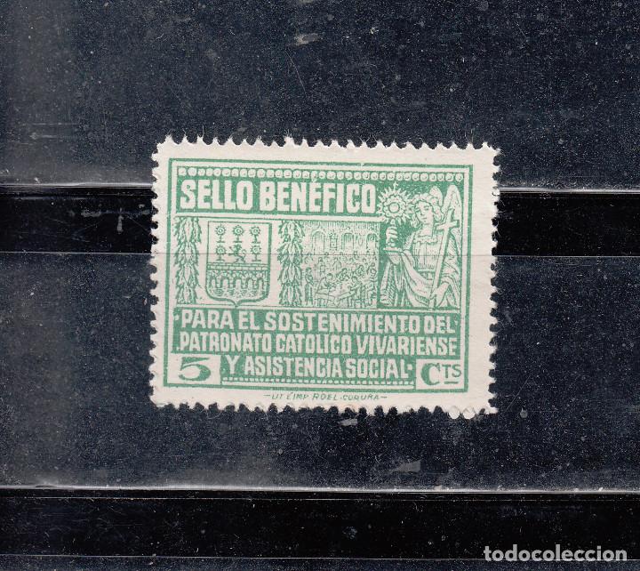 Briefmarken: PARA EL SOSTENIMIENTO DEL PATRONATO CATOLICO VIVARIENSE. 5 CTS.