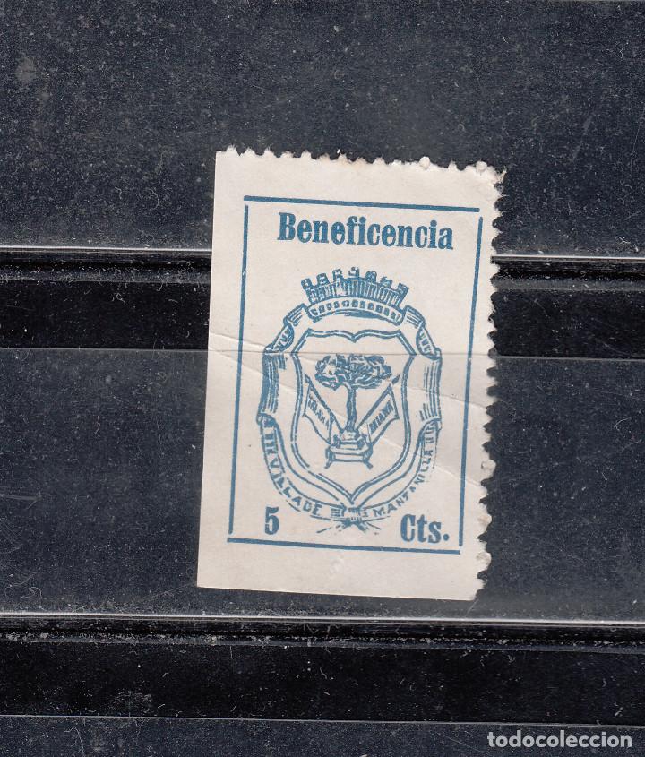 Briefmarken: VILLA DE MANZANILLA. BENEFICENCIA. 5 CTS.