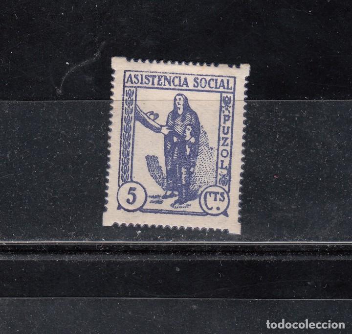 Briefmarken: PUZOL. ASISTENCIA SOCIAL. 5 CTS.