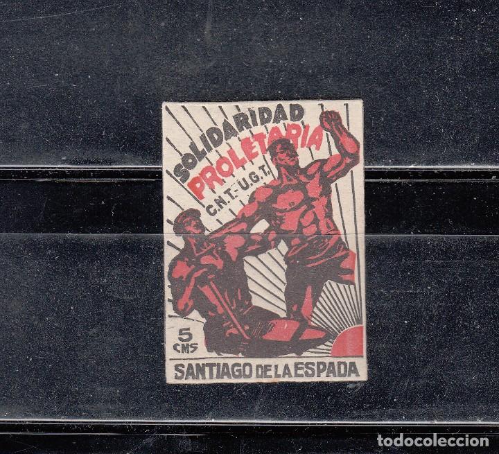 Briefmarken: SANTIAGO DE LA ESPA&Ntilde;A. SOLIDARIDAD PROLETARIA. CNT-UGT. 5 CTS.