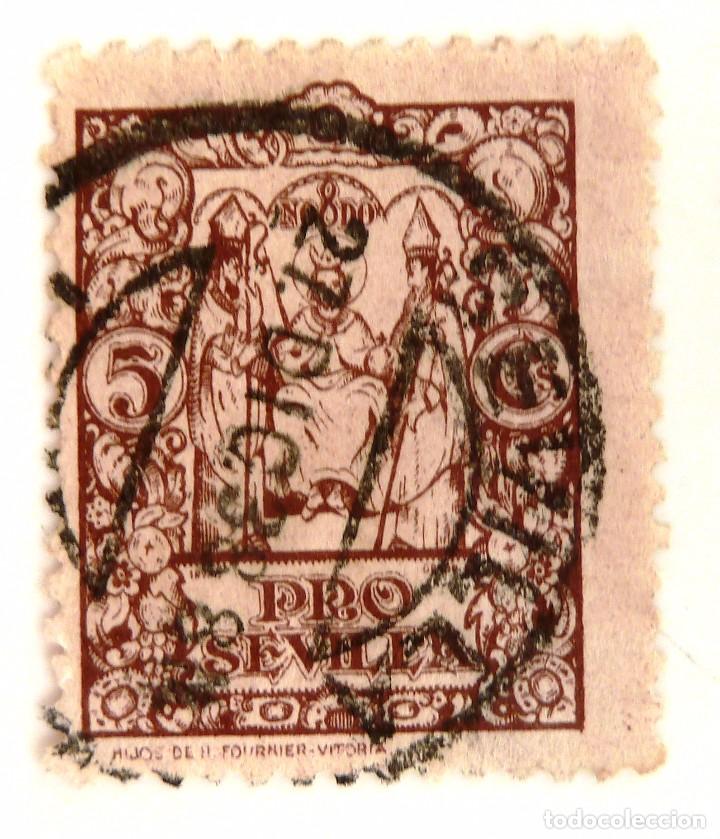 Sellos: PRO SEVILLA 5 CTS. - Foto 1