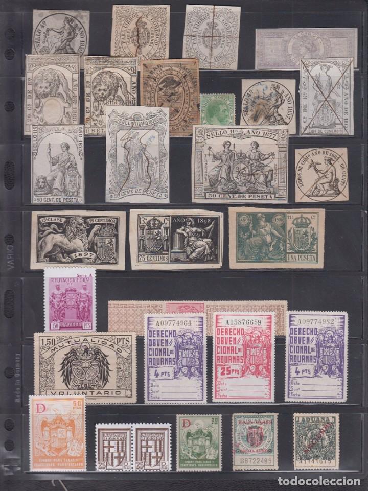 Sellos: FISCALES. LOTE DE 36 SELLOS. - Foto 1