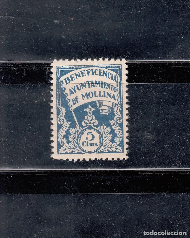 Briefmarken: AYUNTAMIENTO DE MOLLINA. BENEFICENCIA. 5 CTS.