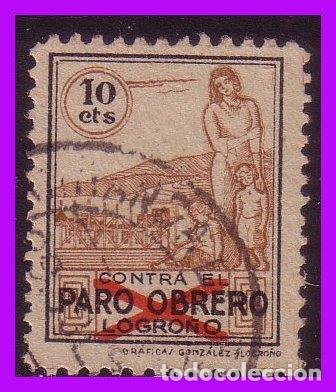 Briefmarken: Logro&ntilde;o, LOGRO&Ntilde;O, Guerra Civil, FESOFI n&ordm; 1 (o)