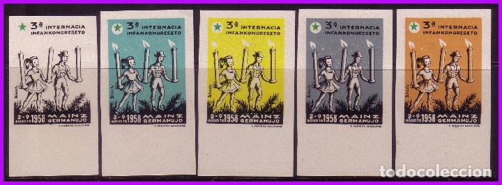 Briefmarken: ESPERANTO, 1958 Mainz, Alemania, 3&ordm; Congreso Internacional (*) lujo