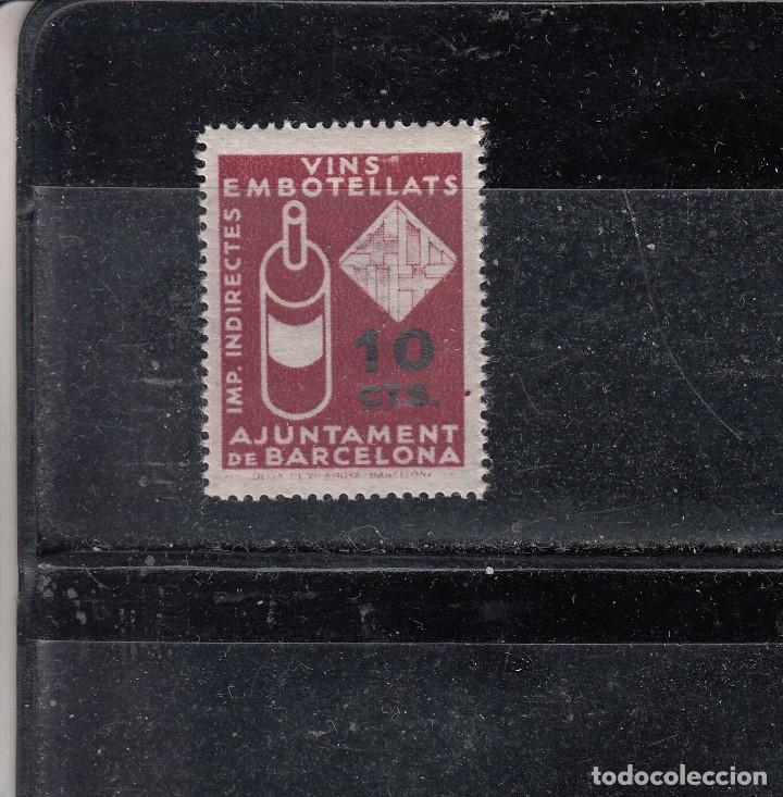 Briefmarken: AJUNTAMENT DE BARCELONA. IMPOSTOS INDIRECTES. VINS EMBOTELLATS. 10 CTS