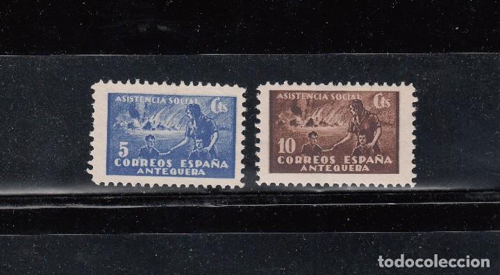 Briefmarken: ANTEQUERA. ASISTENCIA SOCIAL. SERIE DE 2 SELLOS DE 5 Y 10 CTS.