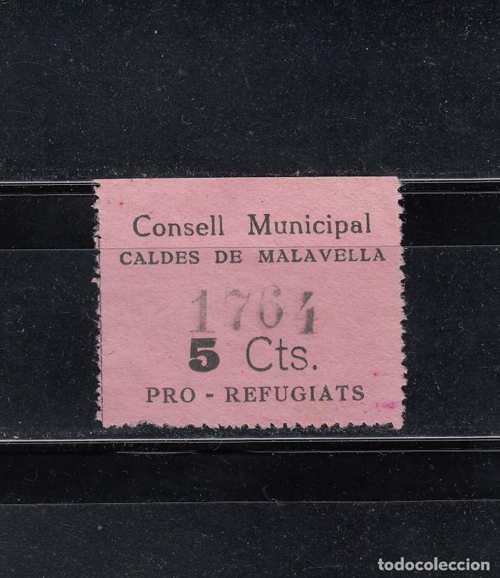 Briefmarken: CONSELL MUNICIPAL DE CALDES DE MALAVELLA. 5 CTS. PRO-REFUGIATS