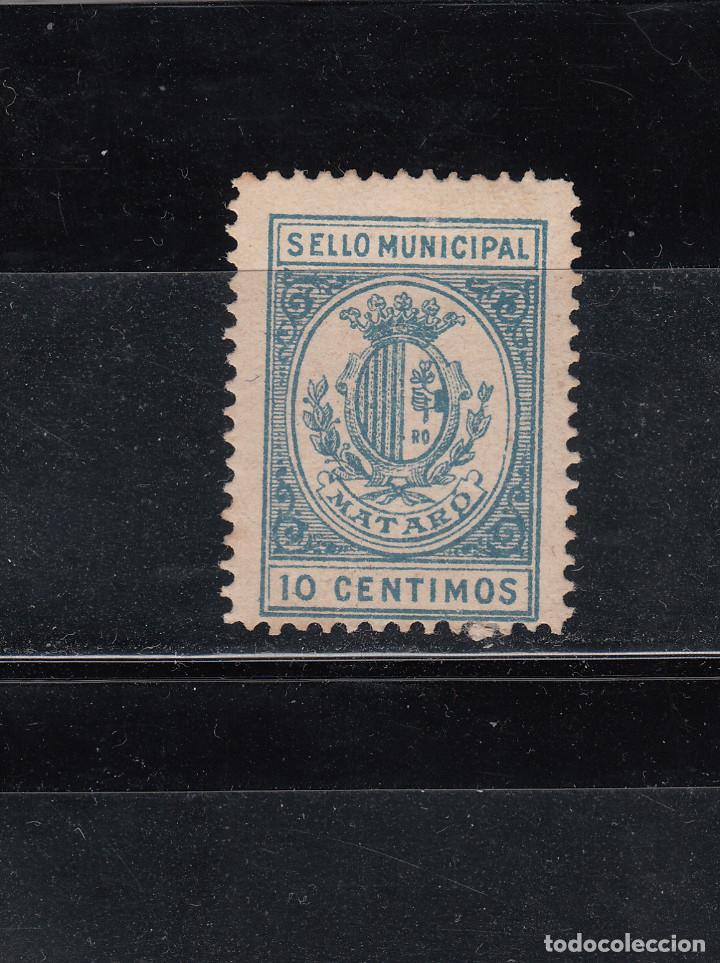 Briefmarken: MATARO. SELLO MUNICIPAL. 10 CTS.