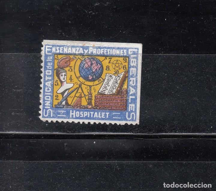Briefmarken: HOSPITALET. SINDICATO DE ENSE&Ntilde;ANZA Y PROFESIONES LIBERALES
