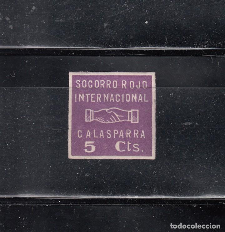 Briefmarken: CALASPARRA. SOCORRO ROJO INTERNACIONAL. 5 CTS.
