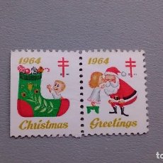 Sellos: VIÑETA - CHRISTMAS - GREETINGS - 1964 - MH* - NUEVAS.
