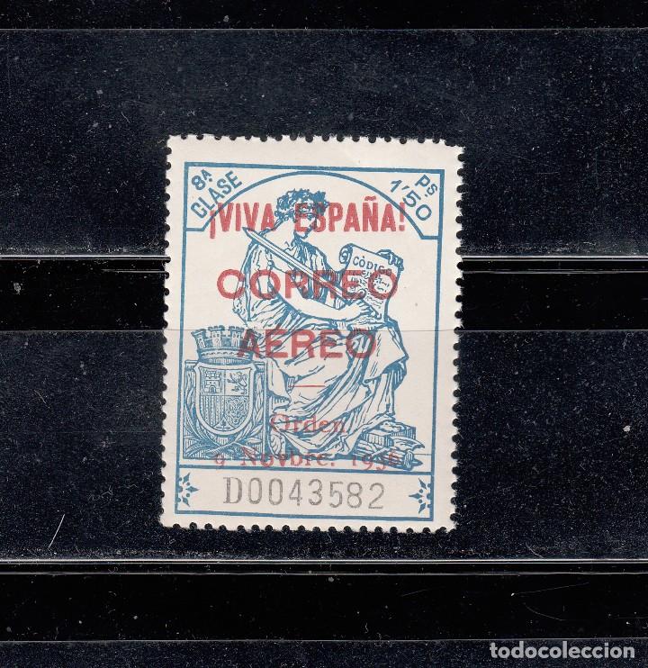 Briefmarken: SELLO FISCAL. CON SOBRECARGA VIVA ESPA&Ntilde;A CORREO A&Eacute;REO. EMITIDO EN BURGOS