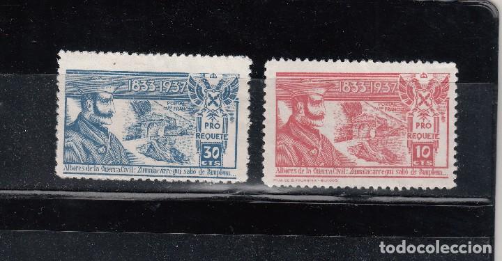 Briefmarken: PRO-REQUETE. ZUMALACARREGUI. 2 SELLOS DE 10 Y 30 CTS.