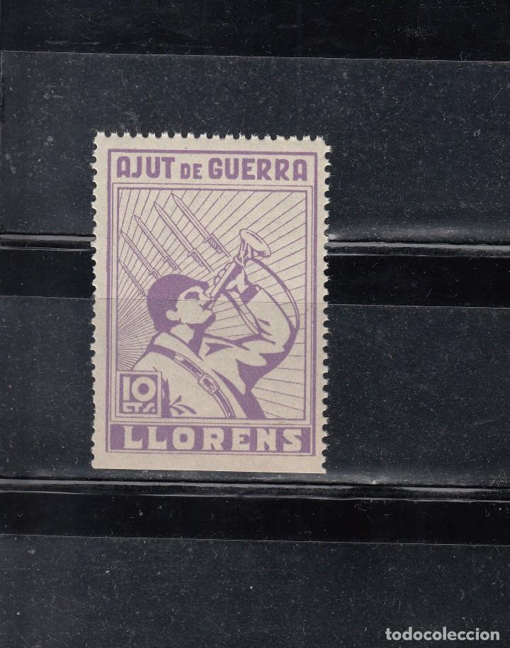 Briefmarken: LLORENS. AJUT DE GUERRA. 10 CTS.