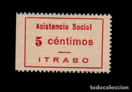 Briefmarken: CL4-11-06 Guerra Civil vi&ntilde;eta de ITRABO (Granada) ASISTENCIA SOCIAL 5 cts Fesofi n&ordm; 4