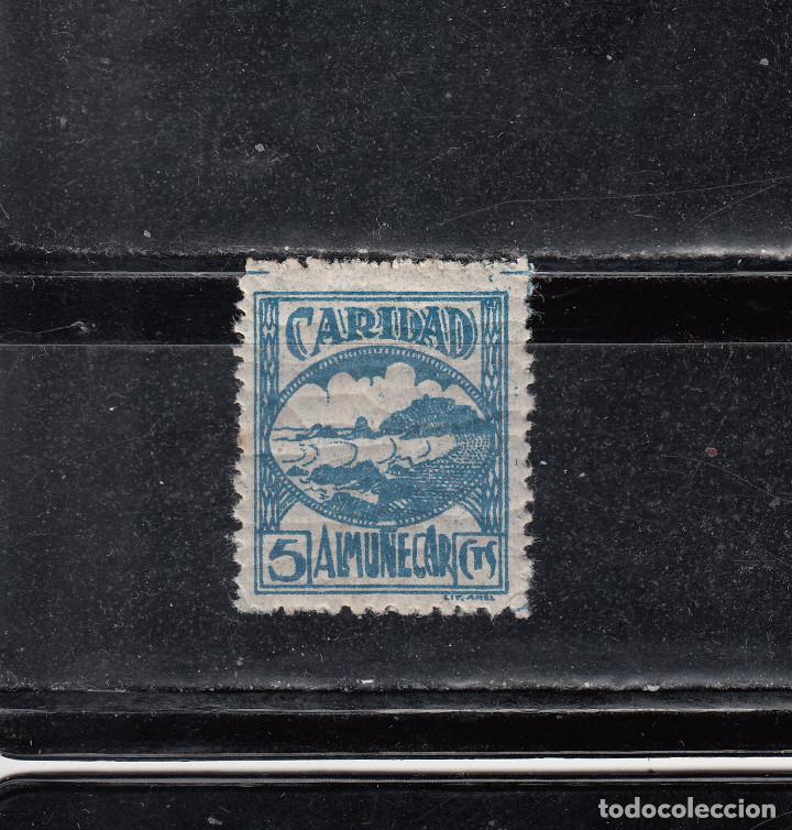 Sellos: ALMU&Ntilde;ECAR. CARIDAD. 5 CTS. - Foto 1