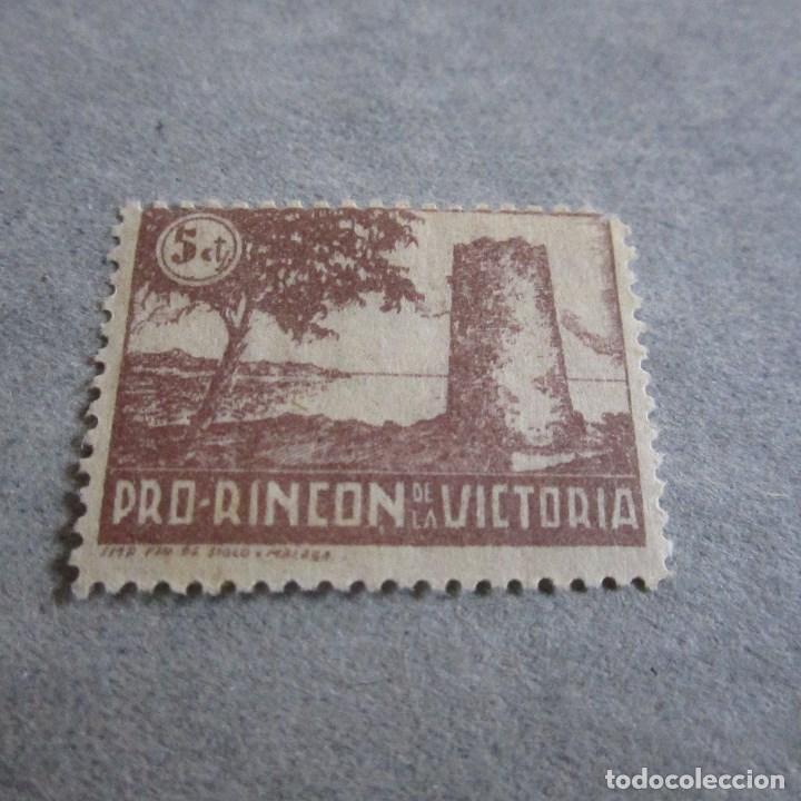 Stamps: PRO-RINCON DE LA VICTORIA. 5 CTS. FIJASELLOS