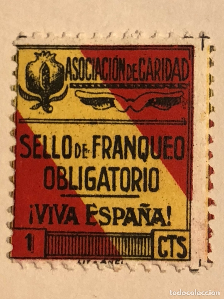 Briefmarken: Sello local guerra civil asociaci&oacute;n de caridad 1 cts