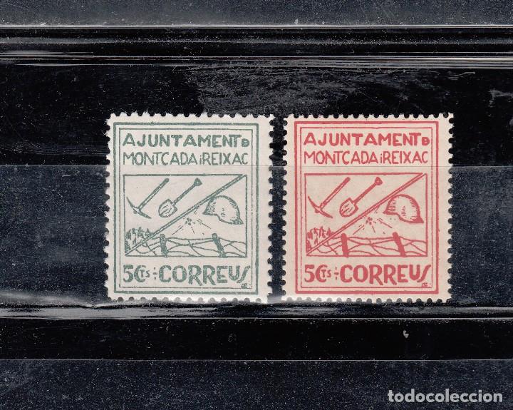 Briefmarken: AJUNTAMENT DE MONTCADA I REIXAC. SERIE DE 2 SELLOS DE 5 CTS.