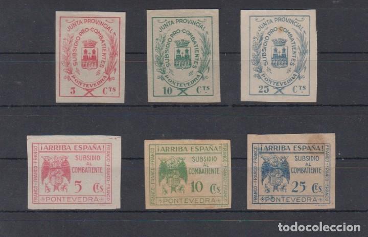 Sellos: PONTEVEDRA.   LOTE DE CONJUNTO. - Foto 1