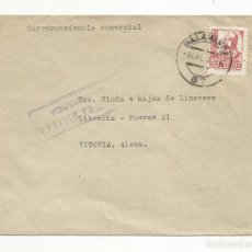Francobolli: CIRCULADA 1937 DE SALAMANCA A VITORIA ALAVA CON CENSURA MILITAR