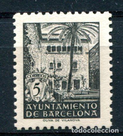 Briefmarken: Edifil SH NE 27 de Barcelona. Nuevo sin fijasellos, goma normal y fallo de la misma