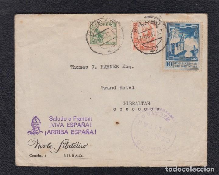 Sellos: 1937.- BILBAO A GIBRALTAR - Foto 1