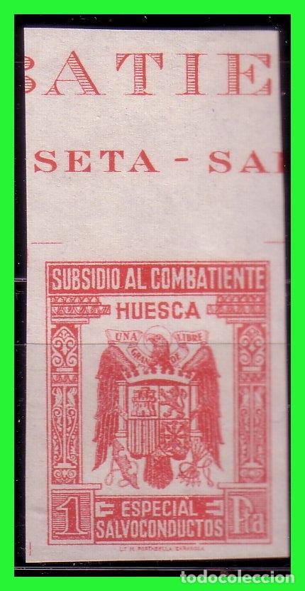 Briefmarken: HUESCA, Guerra Civil, Subsidio al combatiente, FESOFI N&ordm; 20s * * No catalogado