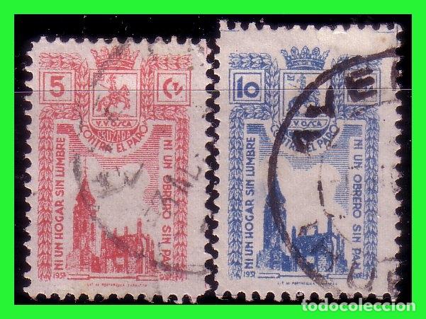 Briefmarken: HUESCA, catedral, FESOFI n&ordm; 3 y 4 (o)