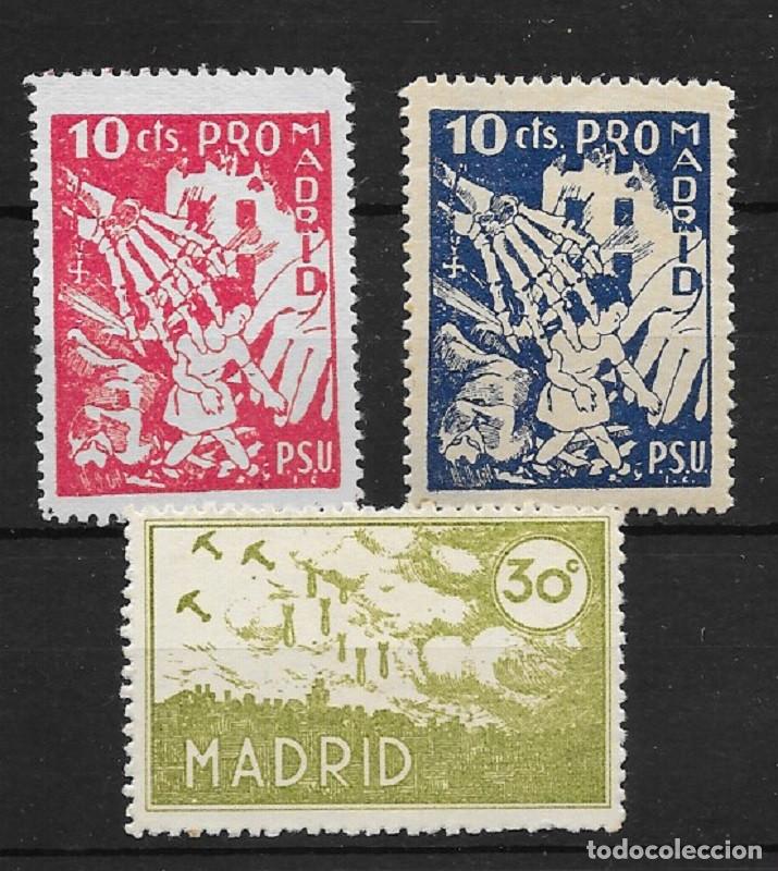 Sellos: MADRID CONJUNTO DE 3 SELLOS - Foto 1