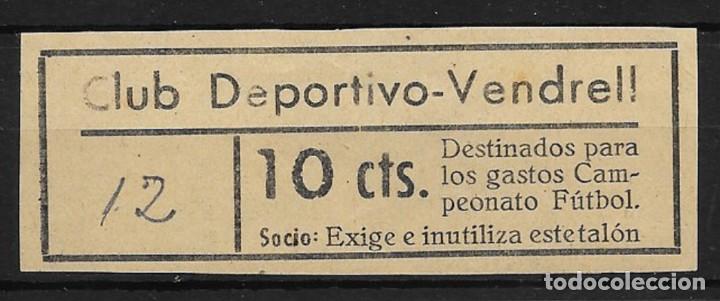 Sellos: EL VENDRELL (TARRAGONA). 10 CTS. - Foto 1