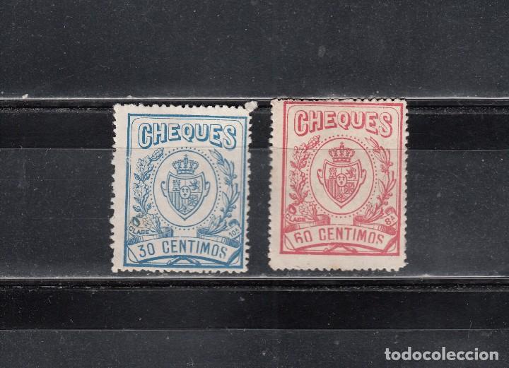 Sellos: 2 CHEQUES DE 30 Y 60 CTS. - Foto 1