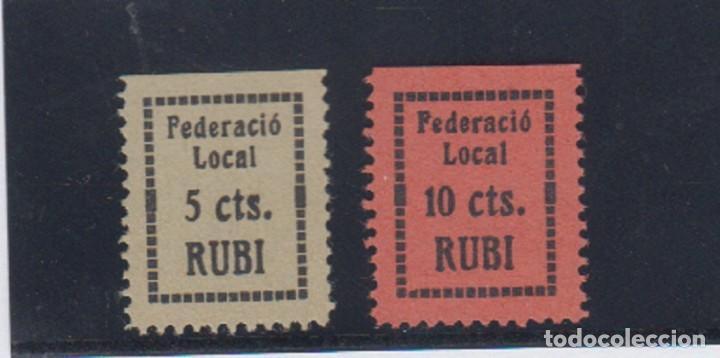 Sellos: RUBI (BARCELONA).  EDIFIL 1/2 * - Foto 1