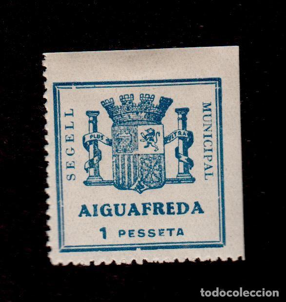 Briefmarken: GG-11 Guerra Civil AIGUAFREDA 1 Pesseta Fesofi n&ordm; 1