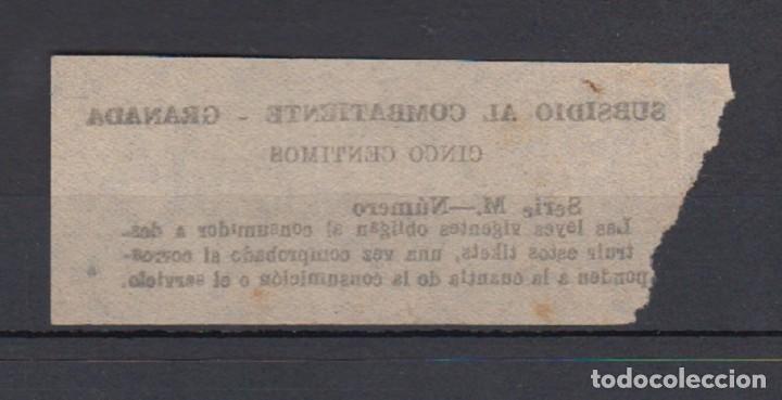 Sellos: GRANADA.  EDIFIL  177 *   SUBSIDIO AL COMBATIENTE - Foto 2