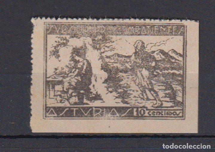 Sellos: ASTURIAS. EDIFIL NUM. 19* - Foto 1