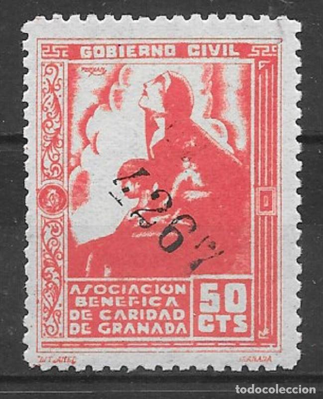 Sellos: GRANADA. EDIFIL NUM. 128* - Foto 1