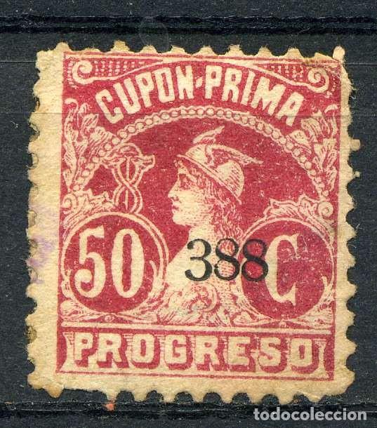 Sellos: ESPA&Ntilde;A. CUP&Oacute;N - PRIMA PROGRESO. 50c - Foto 1