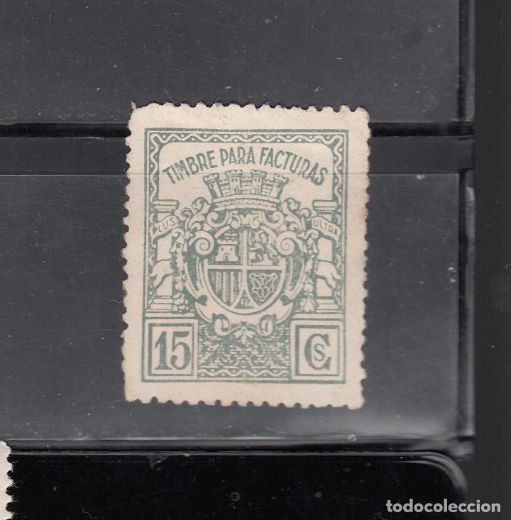 Briefmarken: TIMBRE PARA FACTURAS. 15 CTS.