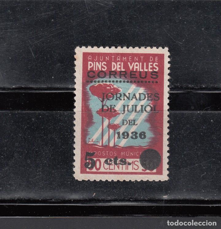 Briefmarken: AJUNTAMENT DE PINS DEL VALLES. SOBRECARGADO JORNADES DE JULIOL DEL 36