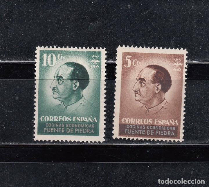 Briefmarken: FUENTES DE PIEDRA (EFIGIE FRANCO). SERIE 2 SELLOS DE 5 Y 10 CTS.