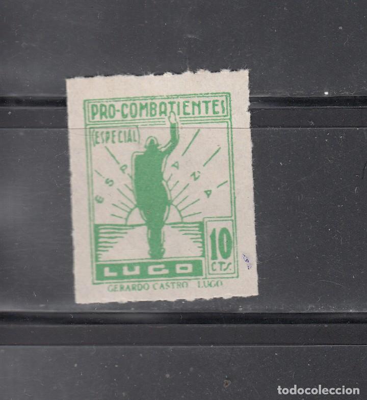 Sellos: LUGO.. PRO-COMBATIENTES. 10 CTS. - Foto 1