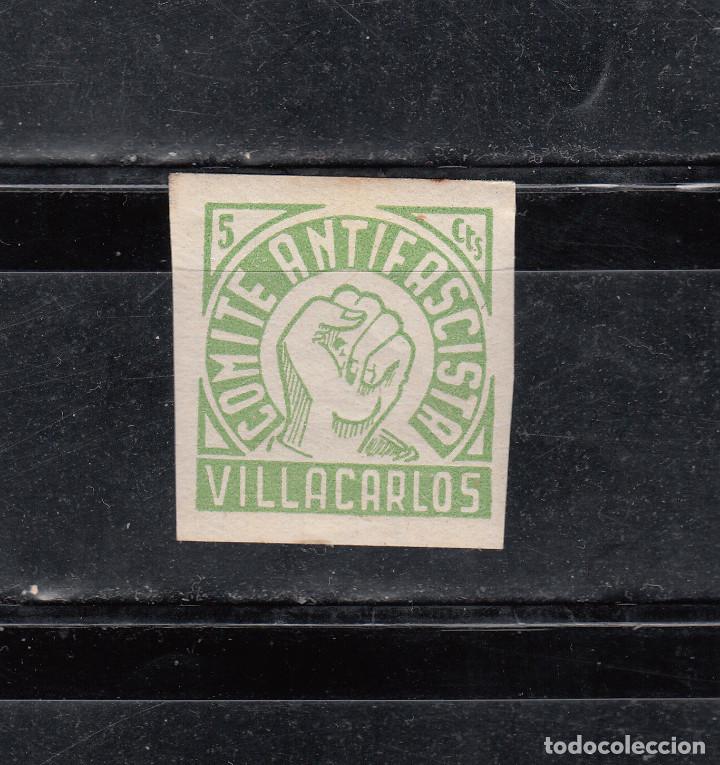 Briefmarken: VILLACARLOS. C&Oacute;MITE ANTIFASCISTA. 5 CTS.