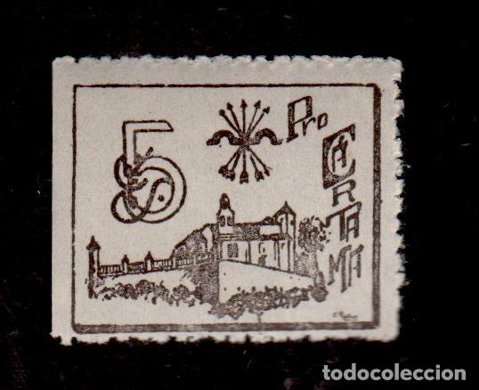 Stamps: A3-13 Vi&ntilde;eta Guerra Civil CARTAMA (Malaga) Fesofi n&ordm; 4 Valor 5 cts CASTA&Ntilde;O-VIOLETA.