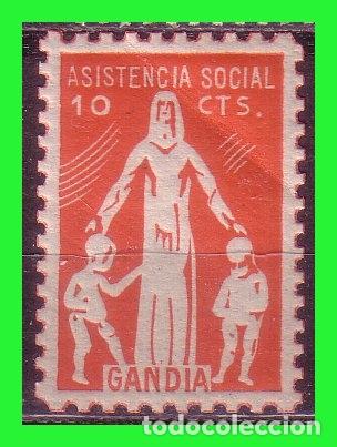 Briefmarken: Valencia GAND&Iacute;A, Guerra Civil, FESOFI n&ordm; 2 * *